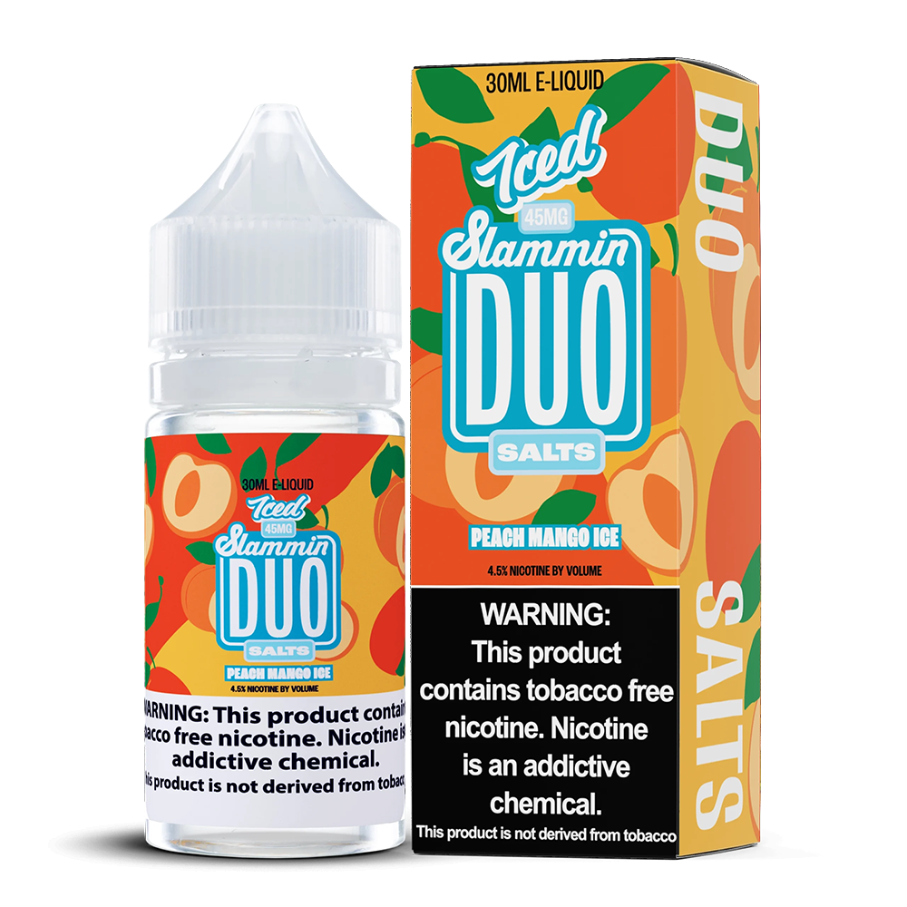 Slammin Duo Series E-Liquid 30mL (Salt Nic)- Peach Mango Ice