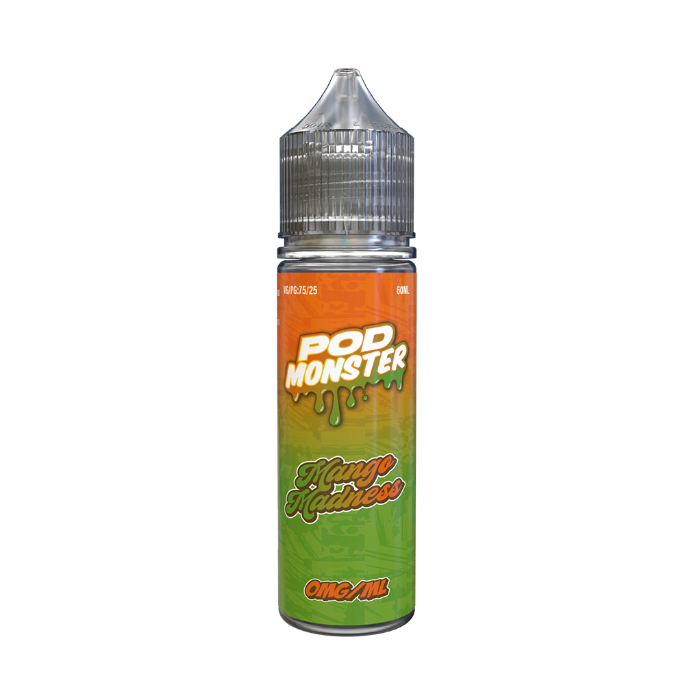 Pod Monster Series E-Liquid 60mL (Freebase) - Mango Madness