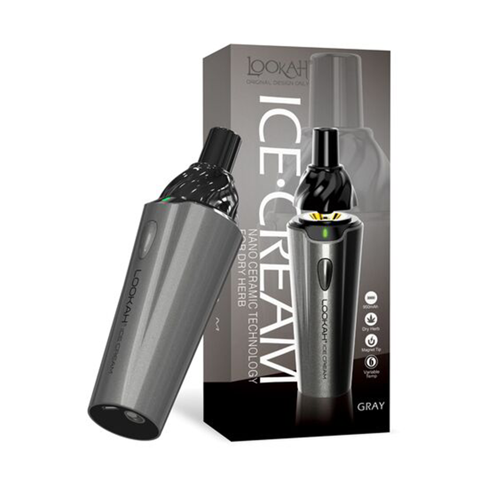 Lookah Icecream Dry Herb Vaporizer - Gray