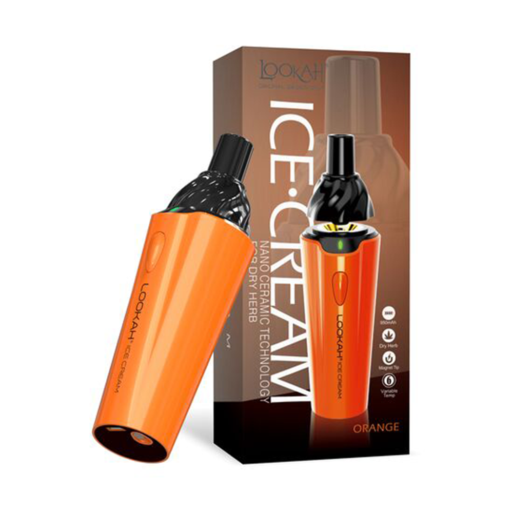 Lookah Icecream Dry Herb Vaporizer - Orange