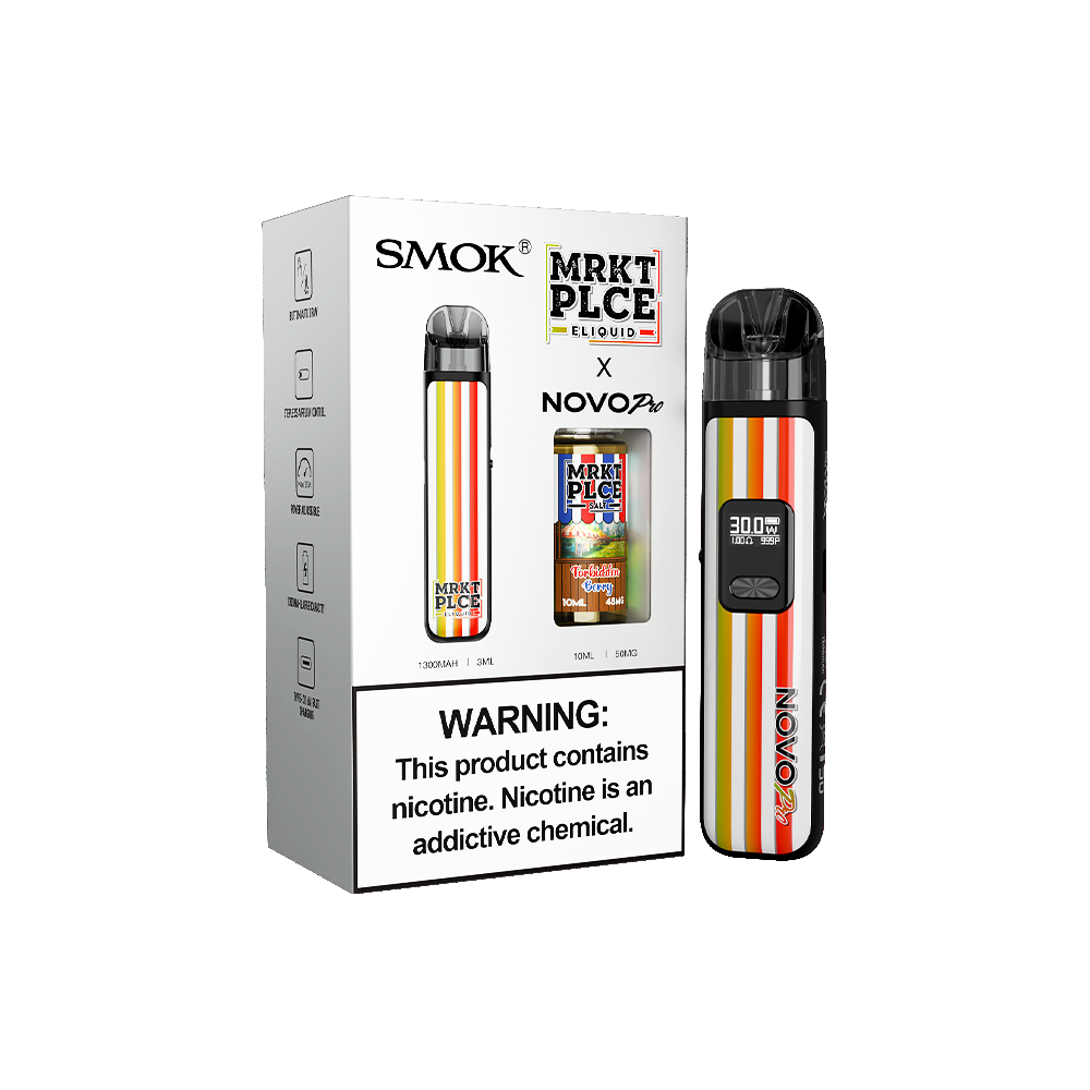 Collab Bundle – SMOK Novo Pro Device + Daddy’s Vapor 10mL Juice - Forbidden Berry with packaging