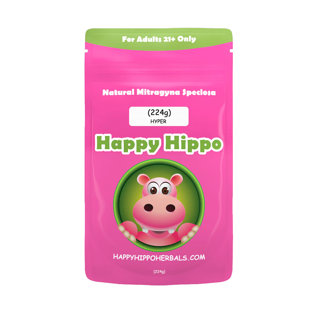 Happy Hippo Kratom Powder (28-500g) - Hyper 224g