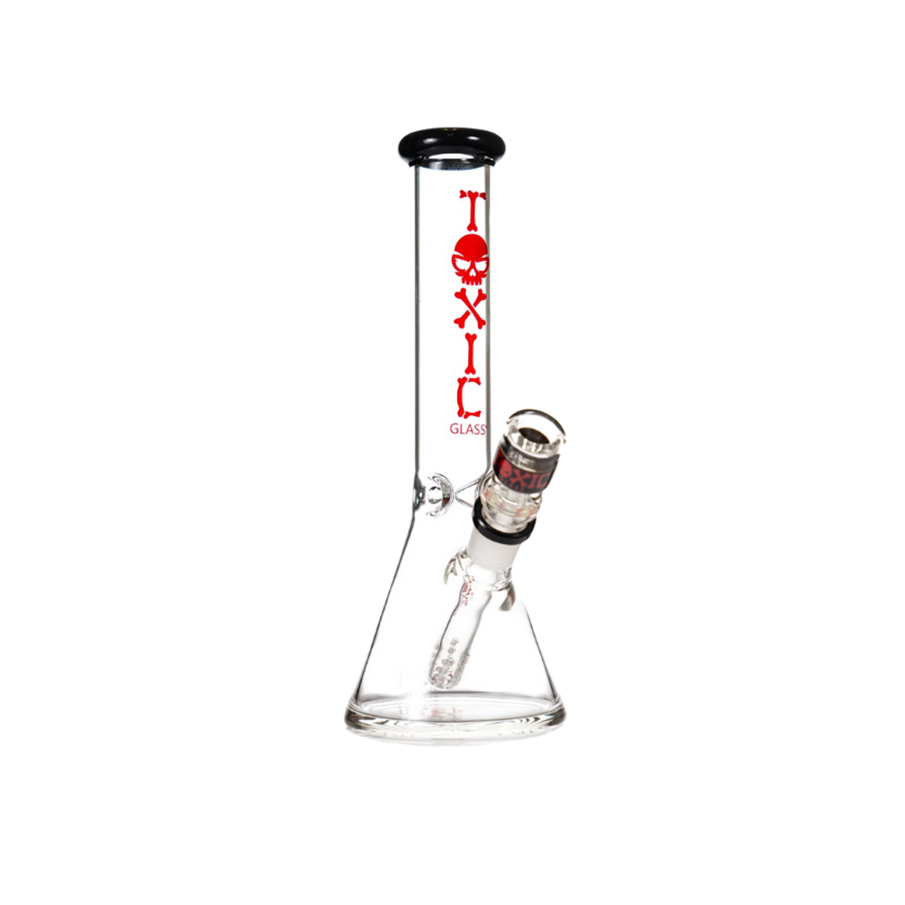 MKGlass TX75 Toxic Beaker Water Pipe 10″ - Black