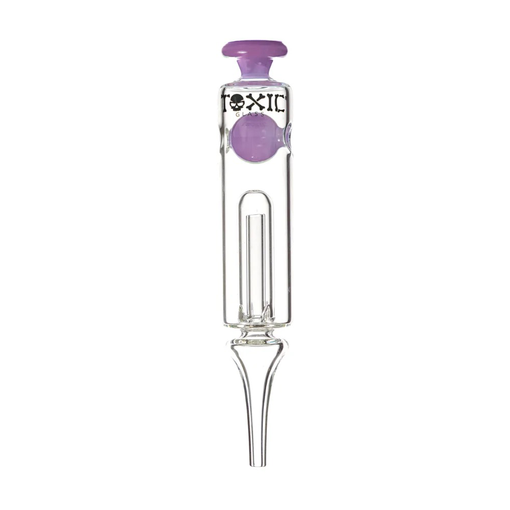 MKGlass TXNC32 Toxic Sphere Glass Nectar Collector - Slime Purple