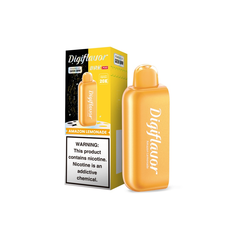 Geek Bar Digi Flavor BRK Pods | 20000 Puff | 12mL | 50mg | (Pod Only) | MOQ 5 | Amazon Lemonade with packaging