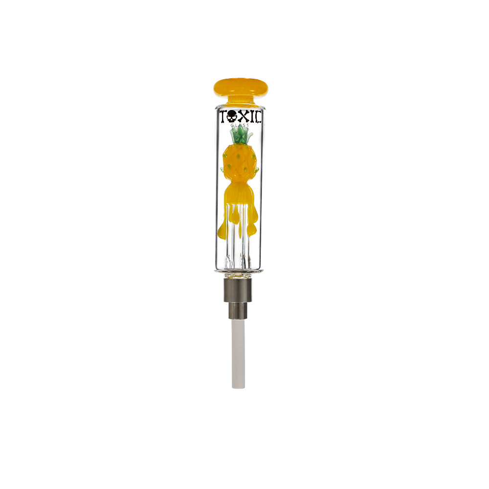MKGlass (Nectar Collector) TXNC29 Toxic Dripping Pineapple - Yellow
