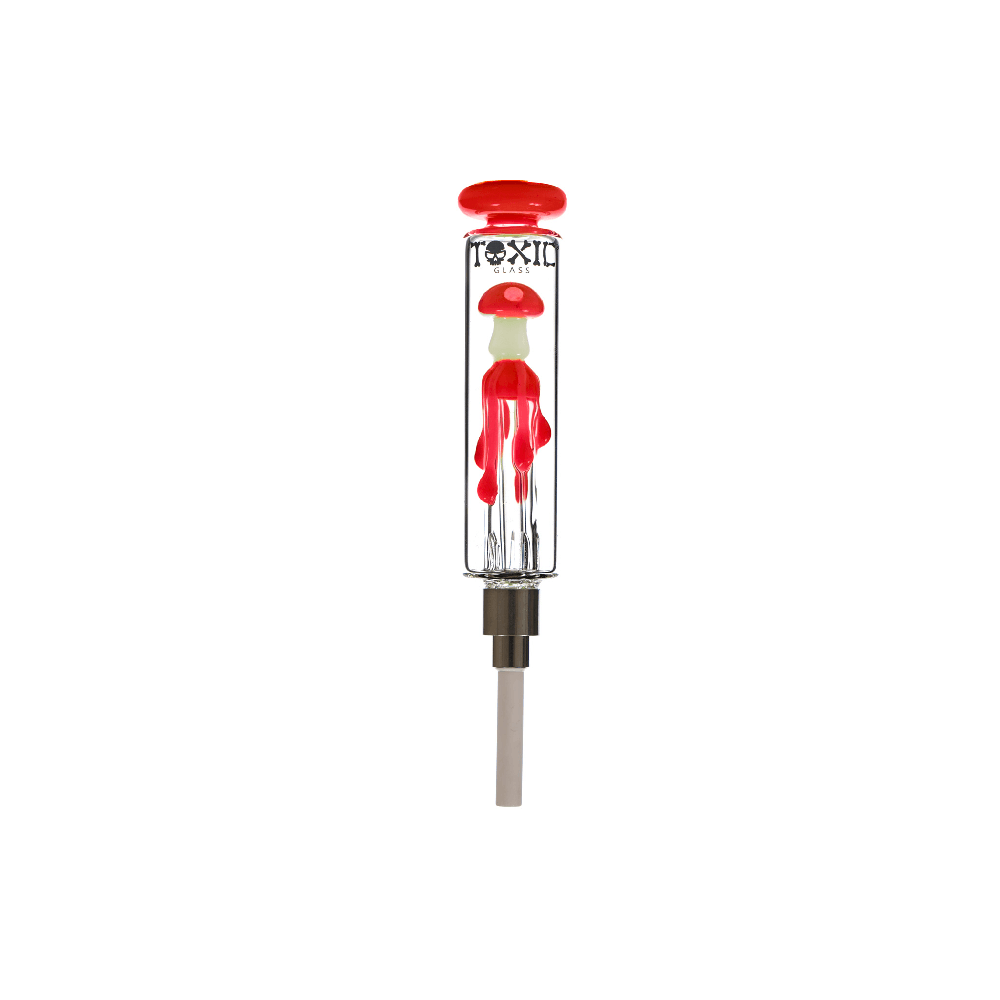 MKGlass (Nectar Collector) TXNC31 Toxic Mushroom Dripping - Red