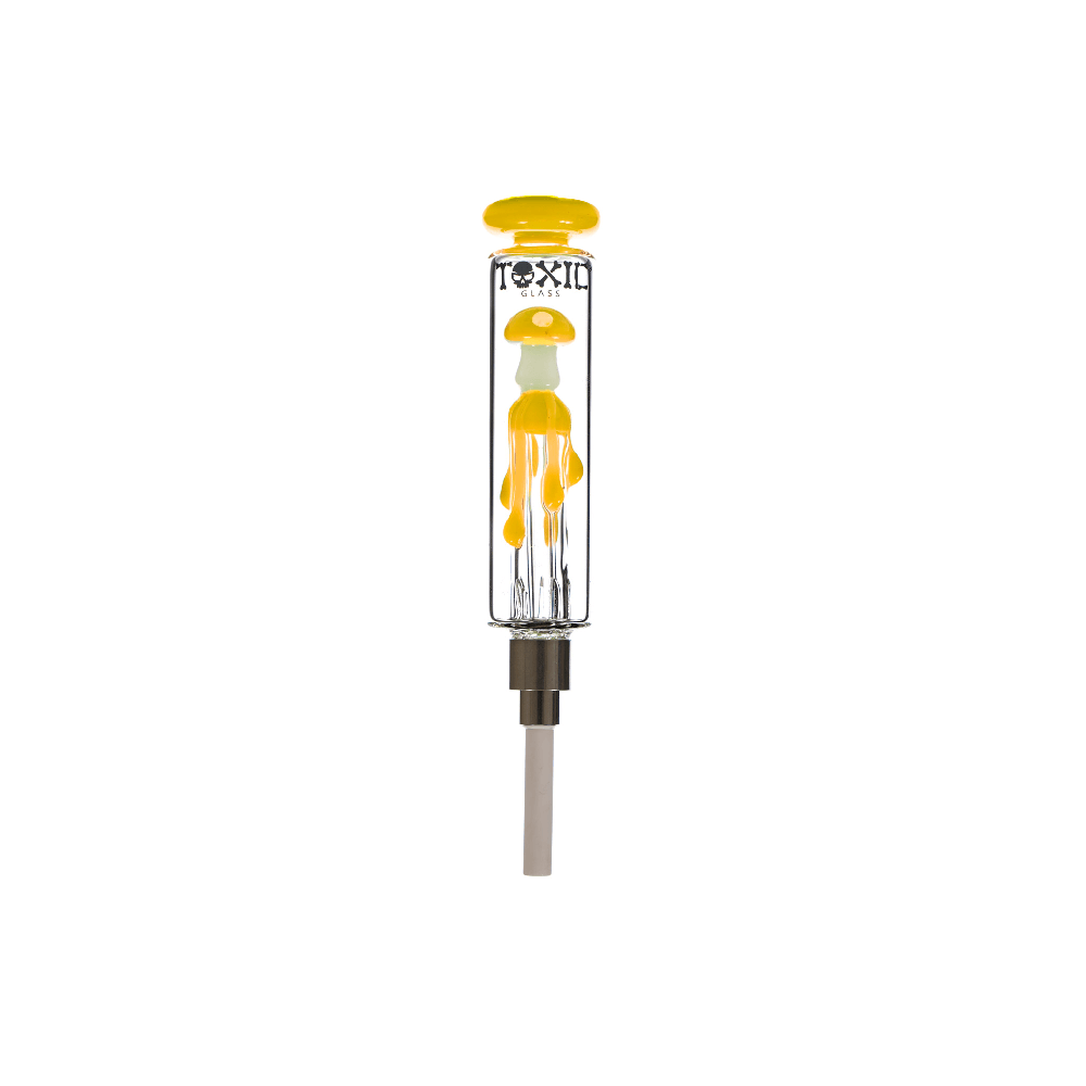 MKGlass (Nectar Collector) TXNC31 Toxic Mushroom Dripping - Yellow