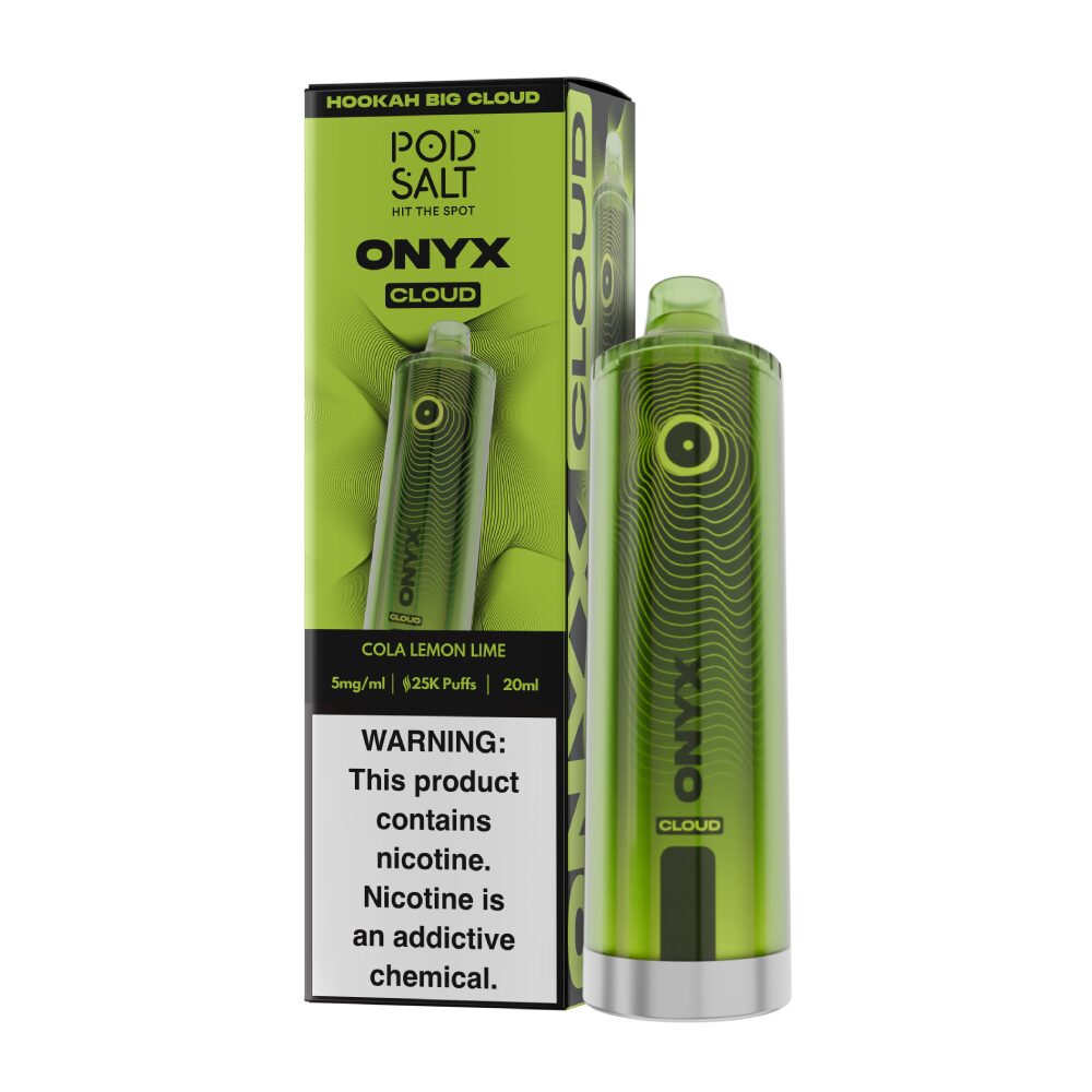 Onyx Cloud (Dispo) | (25000Puff) |(20mL) | MOQ 5 | Cola Lemon Lime with packaging