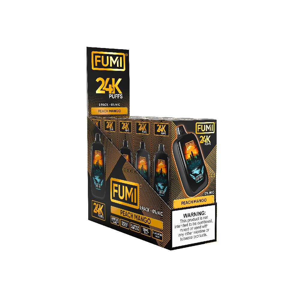 Fumi (Dispo) | (24000Puff) | (18mL) | MOQ 5 | Peach Mango with packaging