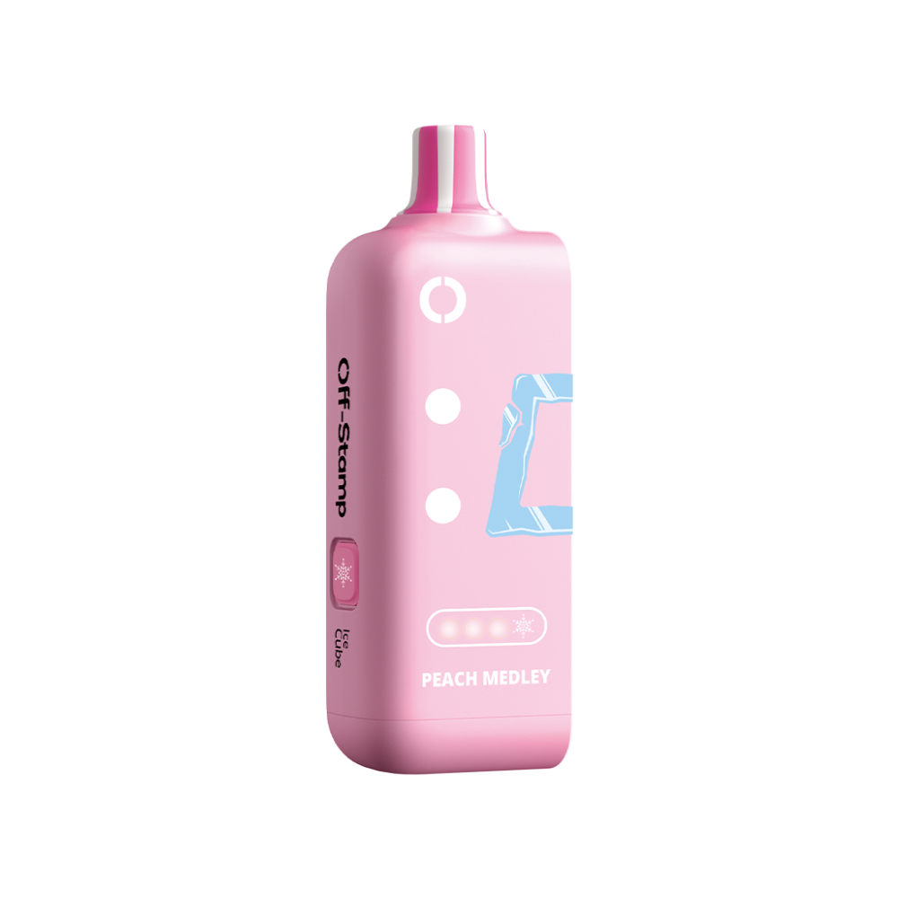 Off Stamp X Cube Disposable POD | 25000 Puff | 18mL | 50mg | MOQ 5 | Peach Medley Ice