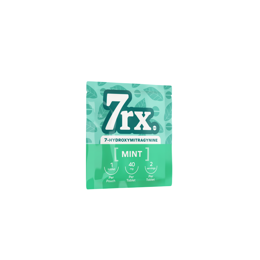 7RX Tablets (DSPLY 25pc)(Kratom)(40mg 1ct tablet)(SAS) - Mint