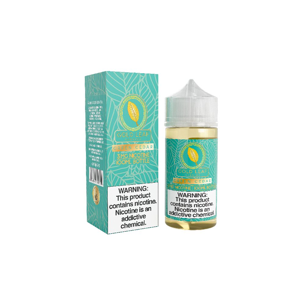 Gold Leaf (LIQ FB)(100mL) - Green Cedar with packaging