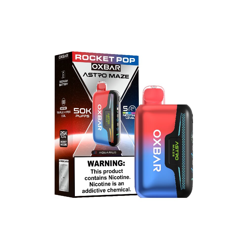 Oxbar Astro Maze (Dispo)(50000Puff)(14mL) - Rocket Pop with packaging
