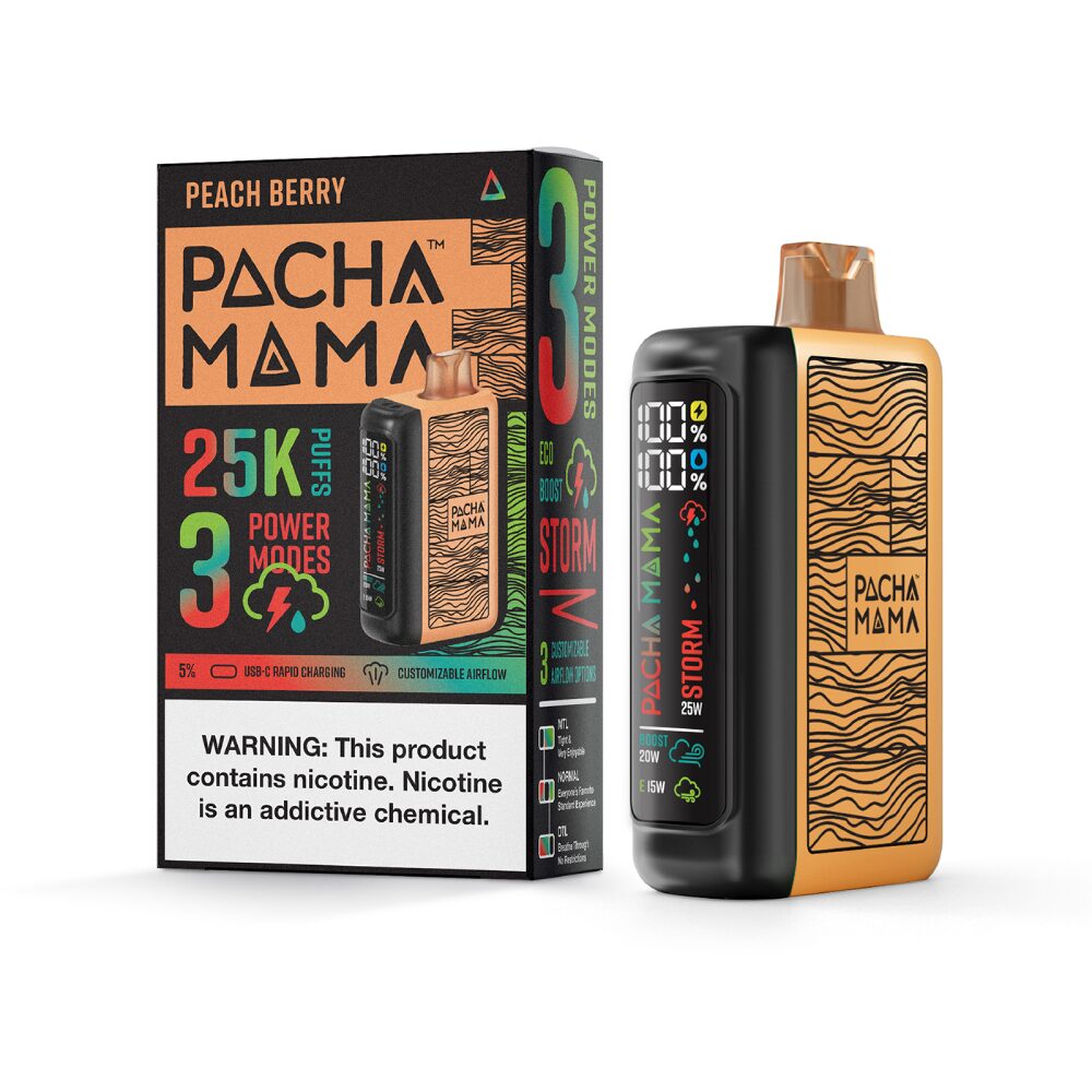Pachamama 25k – Dispo- 25000Puff- 20mL | Peach Berry with Packaging