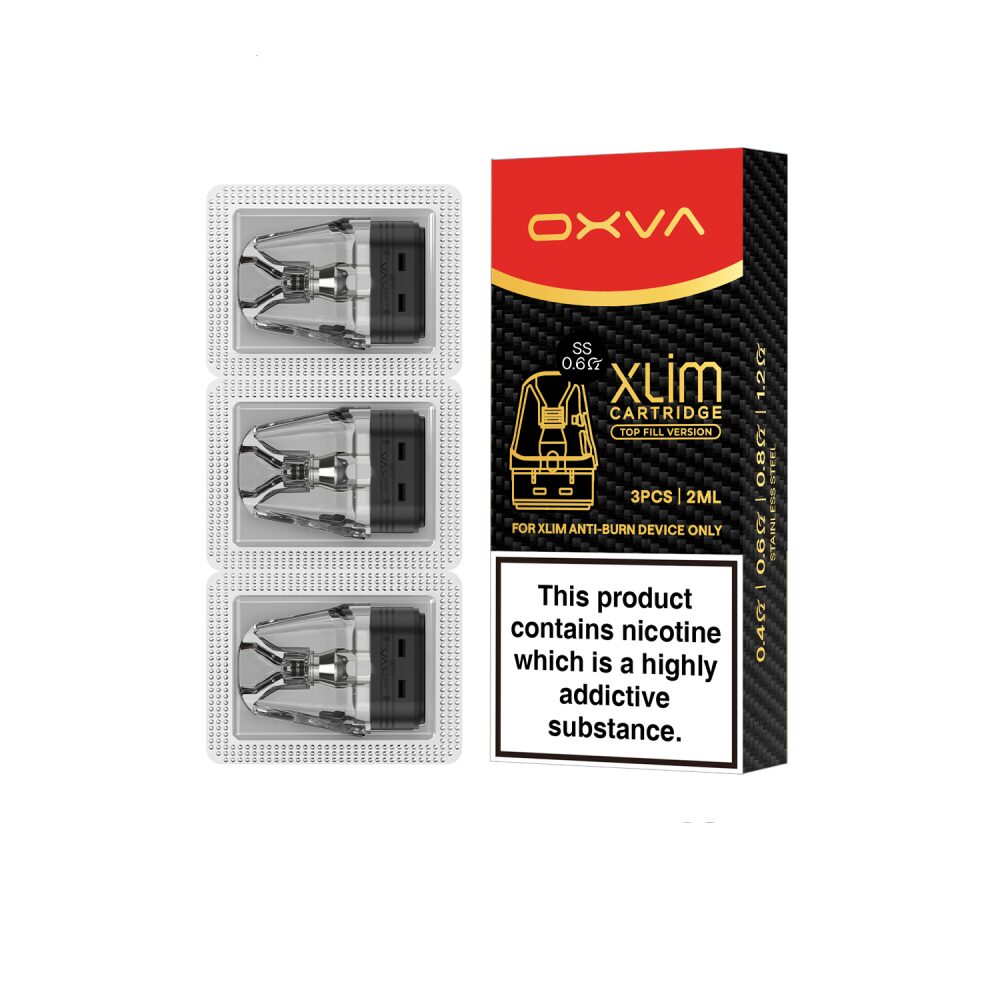 OXVA Xlim (Pods)(3-Pack)(2mL) Top Fill Version SS - 0.6ohm