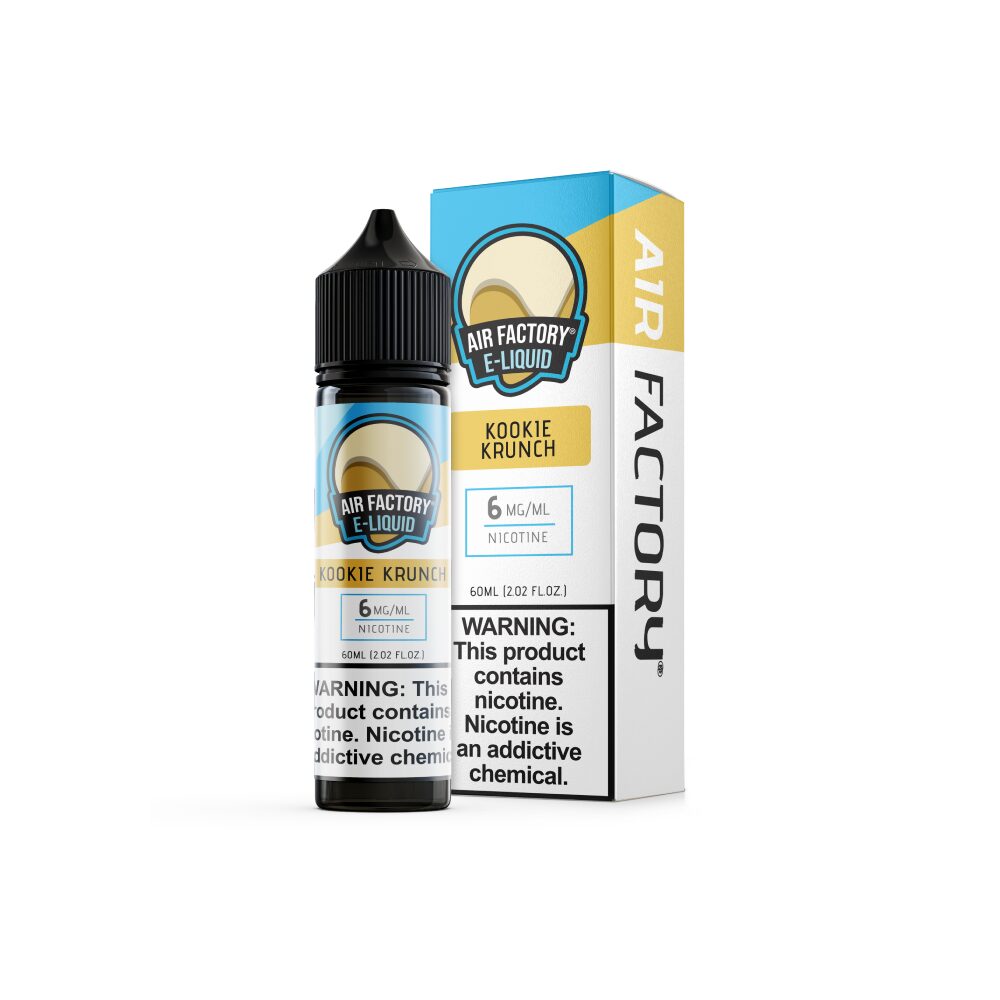 Air Factory Series E-Liquid 60mL – Freebase - Kookie Krunch - 6mg