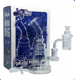 Dogg Lbs (Water Pipe) Everyday 6.5" Mini Rig Box Set with Banger & Carb Cap