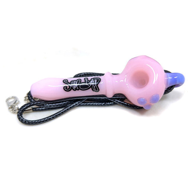 Dogg Lbs (Hand Pipe) Everyday 3" Necklace Spoon - Slyme Pink