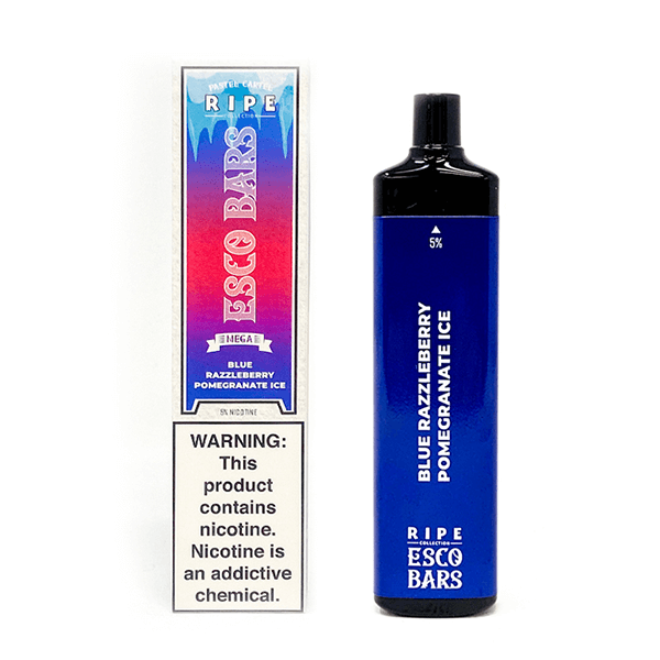 Esco Bars Savage Disposable 5000 puffs 12mL 50mg | MOQ 10 | Blue Razzleberry Pomegranate Ice with Packaging