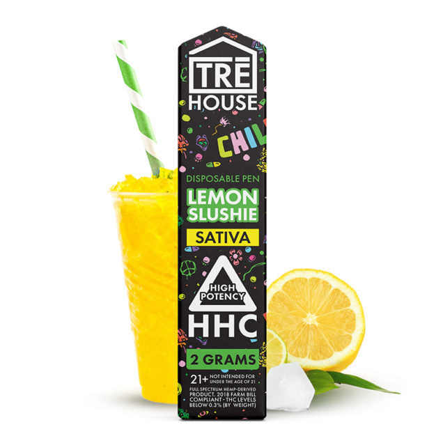 Tre House HHC Disposable (2g) | Lemon Slushie HHC with Packaging