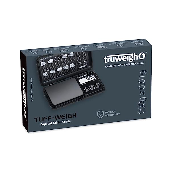 Truweigh Tuff-Weigh Scale – 200G x 0.01g packaging