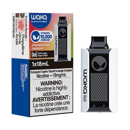WAKA SoPro PA10000 Disposable by RELX | 10000 Puffs | 18mL | 30mg | MOQ 10 | Strawberry Kiwi with packaging