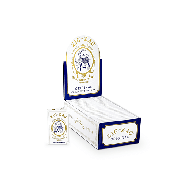 Zig-Zag Rolling Papers Carton (24pc Unit)-Original White Box Carton