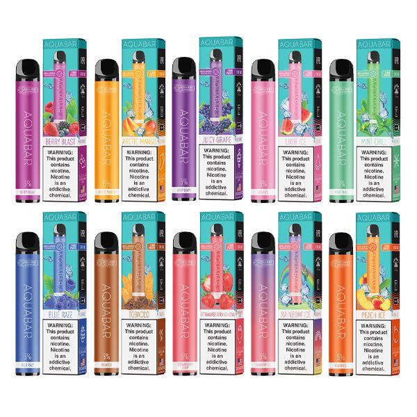 AquaBar Disposable 2800 Puffs 7mL 50mg | MOQ 10 Group Photo