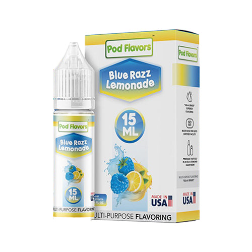 Pod Flavors Multi-Purpose Flavoring 15mL | Blue Razz Lemonade with Packaging