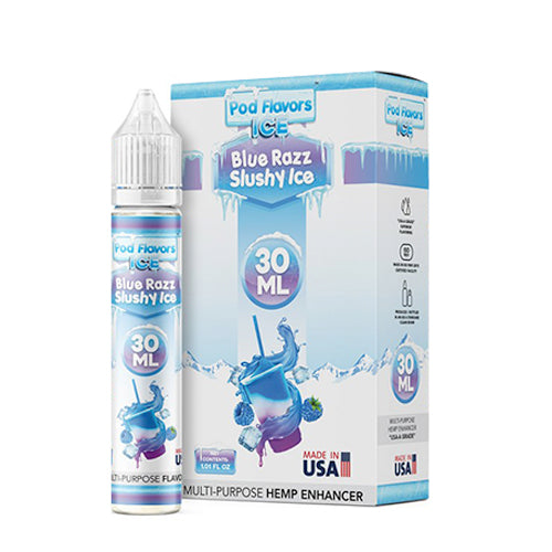 Pod Flavors Multi-Purpose Flavoring 30mL | Blue Razz Slushy Ice with Packaging
