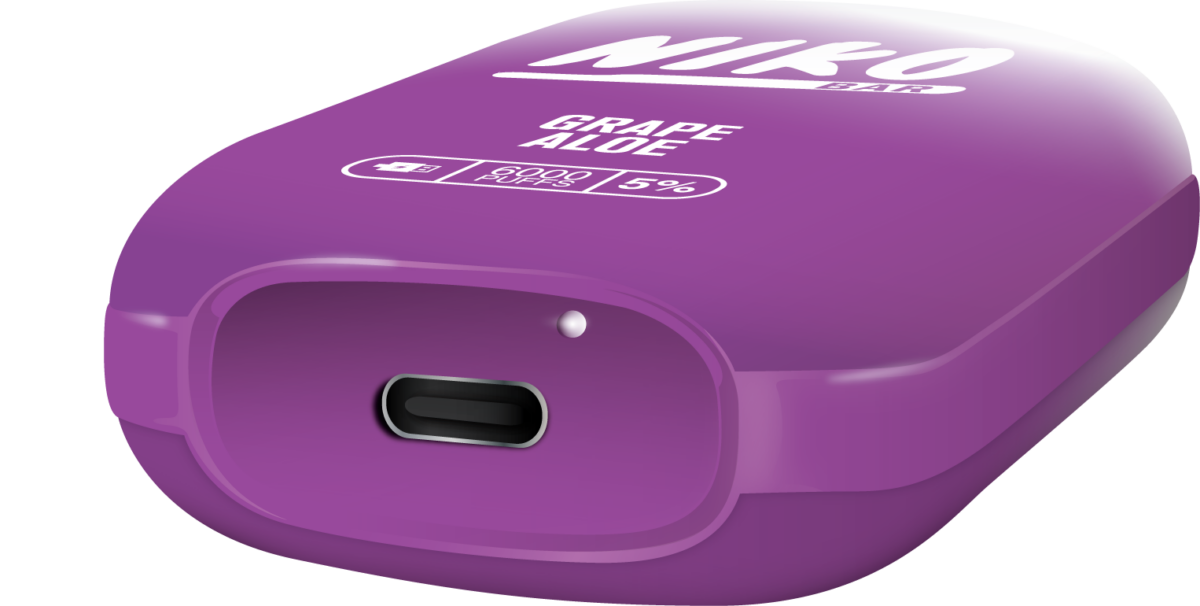 Niko Bar Disposable | 7000 Puffs | 15mL | 50mg | MOQ 10pc | Grape Aloe