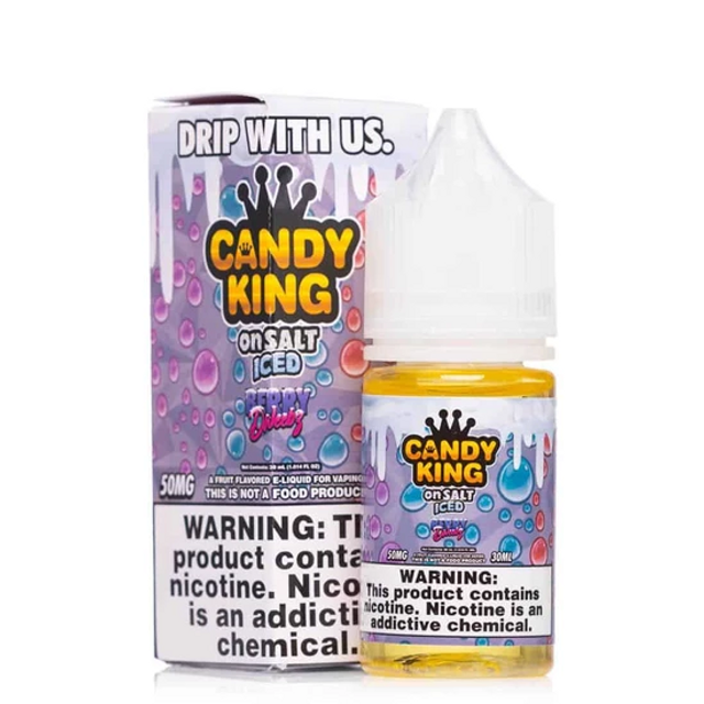 Candy King on Salt Series E-Liquid | 30mL | 35mg | Salt Nic | Berry Dweebz Iced with Packaging