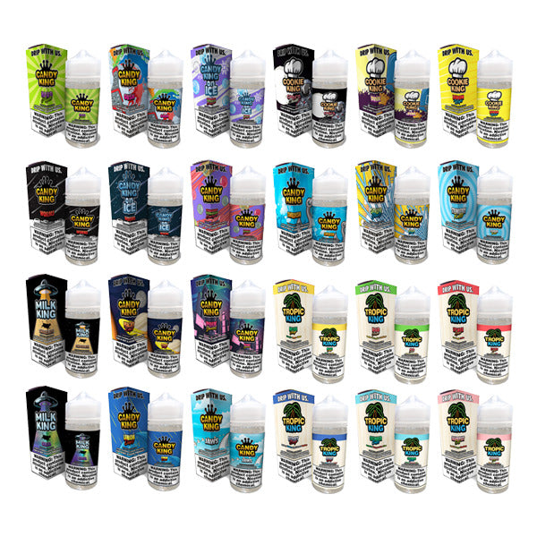 Candy King Series E-Liquid | 100mL | 6mg | Freebase | Group Photo with Packaging