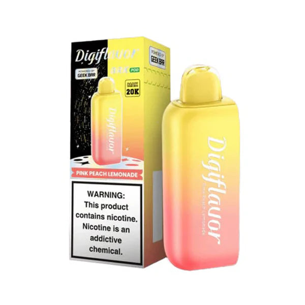Geek Bar Digi Flavor BRK Pods | 20000 Puff | 12mL | 50mg | (Pod Only) | MOQ 5 | Pink Peach Lemonade with packaging
