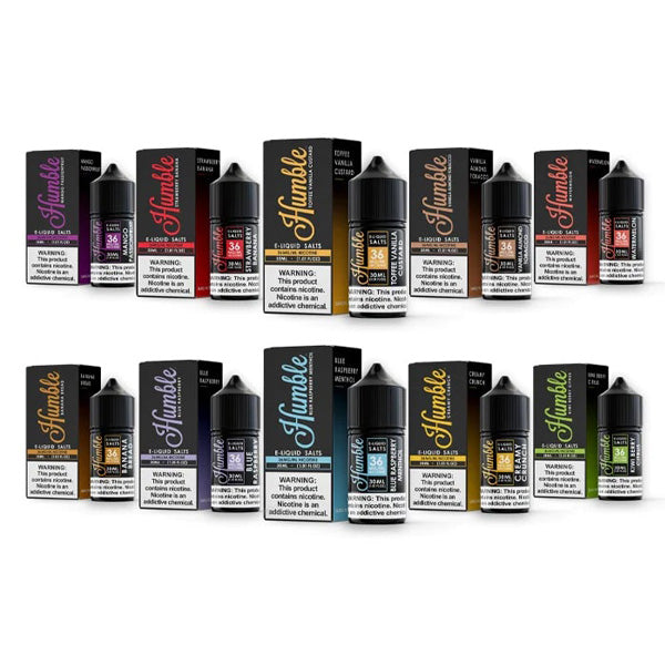 Humble Salt Series E-Liquid | 20mg | 30mL | Salt Nic | Group Photo