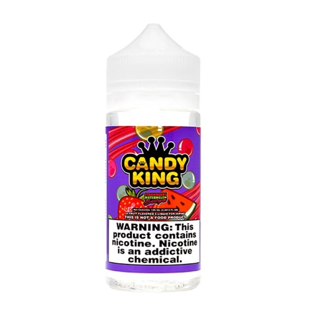 Candy King Series E-Liquid | 100mL | 3mg | Freebase | Strawberry Watermelon Bubblegum Iced