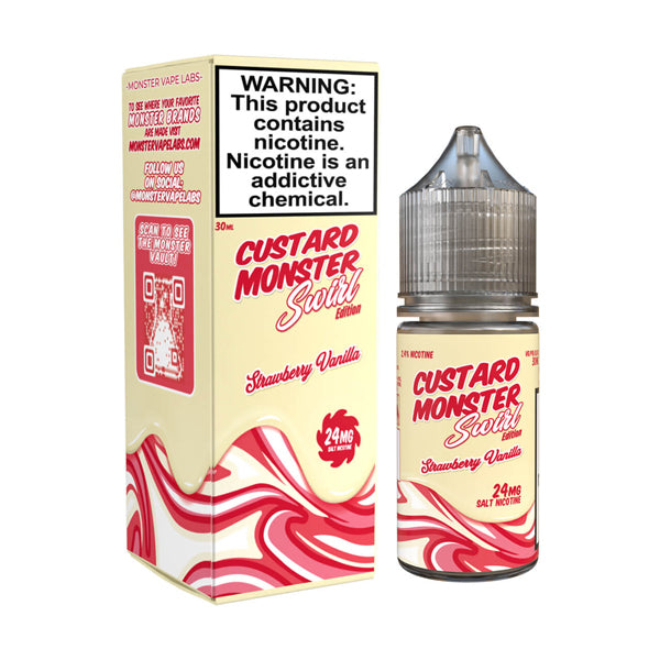 Jam Monster Salt Series E-Liquid | 30mL | 24mg | Custard Swirl Edt. | Vanilla
with Packaging