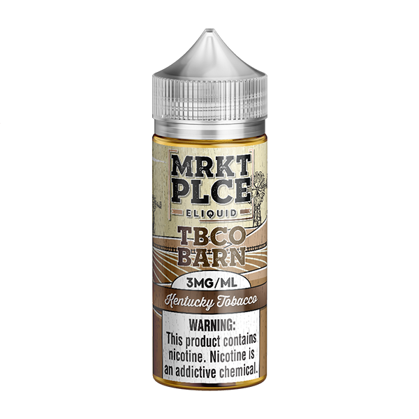 TBCO Barn by MRKT PLCE E-Liquid | 3mg | 100mL | (Freebase) | Kentucky Tobacco