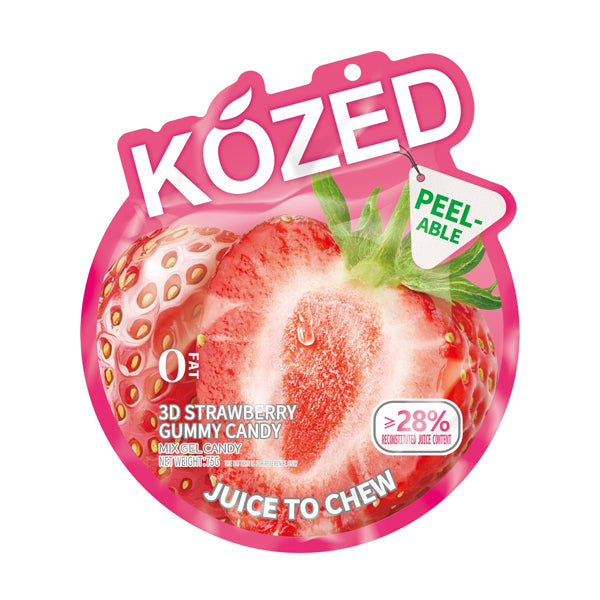 Kozed Peelable Gummy Candy | Strawberry