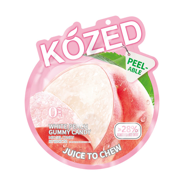 Kozed Peelable Gummy Candy | White Peach