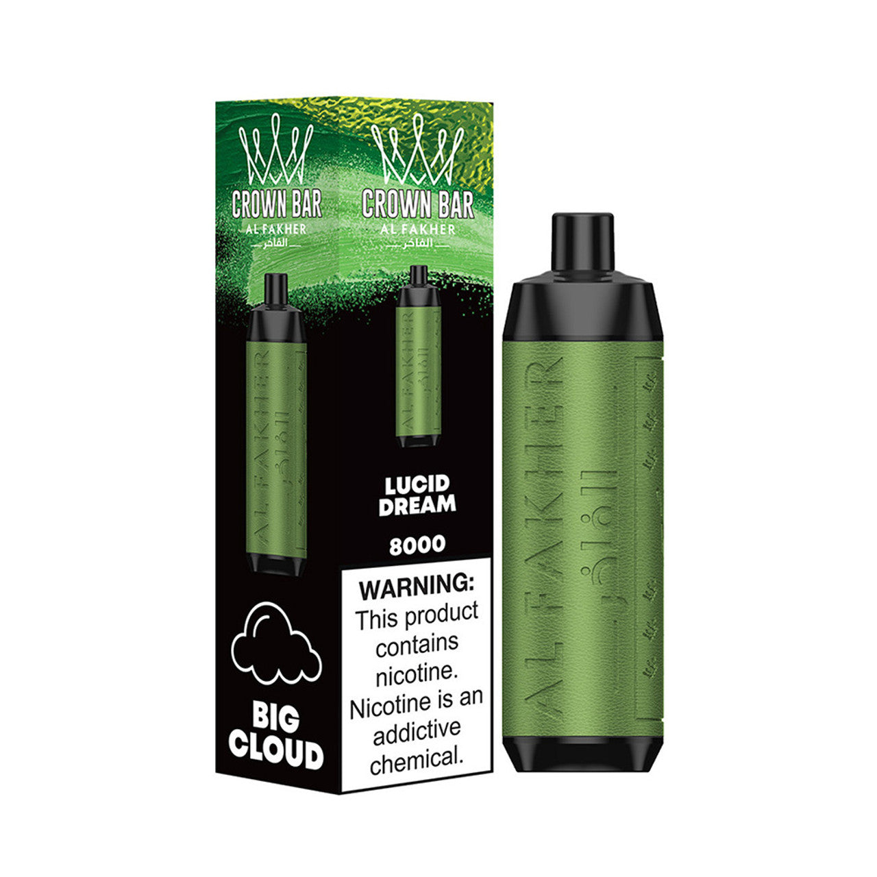 Crown Bar AF8000 Disposable | 8000 Puffs | 18mL | 50mg | MOQ 10 | Lucid Dream with Packaging
