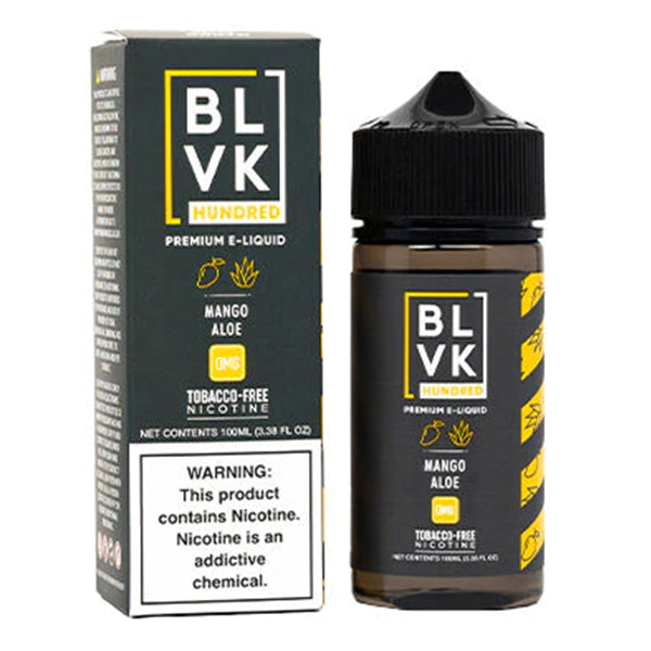 BLVK TFN Series E-Liquid 100mL (Freebase) | 0mg Mango Aloe with packaging