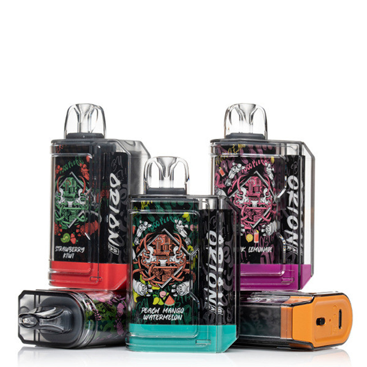 Orion Bar Disposable | 7500 Puff | 18mL | 50mg | MOQ 10 | Group Photo