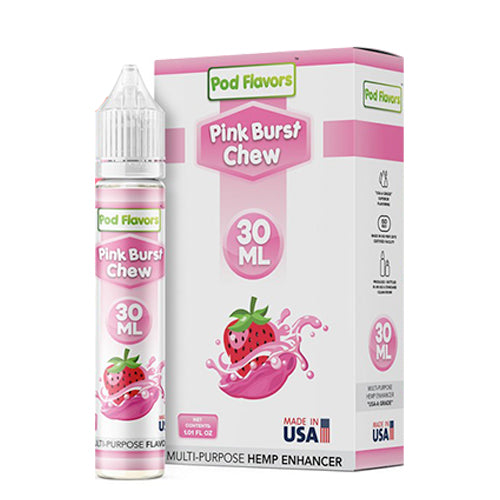 Pod Flavors Multi-Purpose Flavoring 30mL | Pink Burst Chew with Packaging