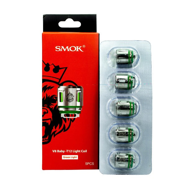 SMOK TFV8 Baby Coil (5-Pack) | V8 Baby T12 Light Coil Green Light