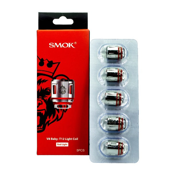 SMOK TFV8 Baby Coil (5-Pack) | V8 Baby T12 Light Coil Red Light