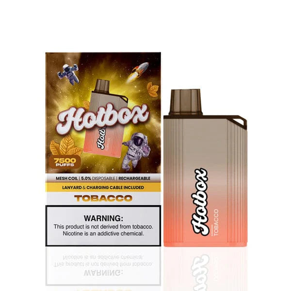 Puff HotBox Disposable | 7500 puffs | 16mL | MOQ 10pc | Tobacco with Packaging