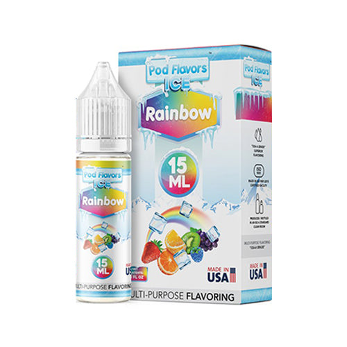 Pod Flavors Multi-Purpose Flavoring 15mL | Rainbow Ice with Packaging