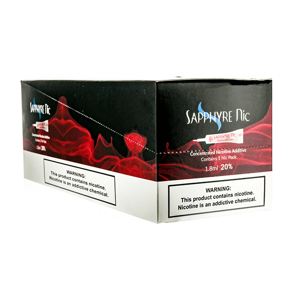 Sapphyre Nic Concentrated Unflavored Nicotine Additive Pouch (50pc Display)- 20% 1.8mL Red | 50x Pouch Box